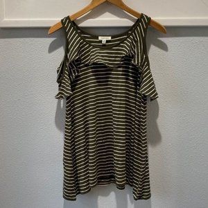 Max studio cold shoulder shirt